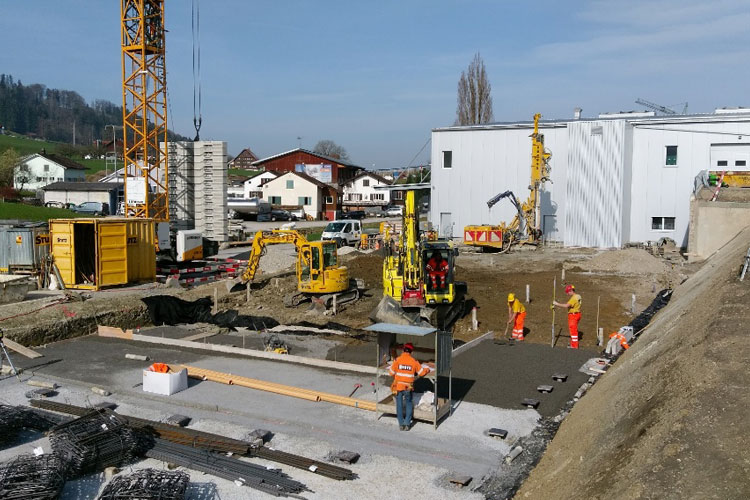 Anbau bei der Firma Eier Hungerbühler in Flawil