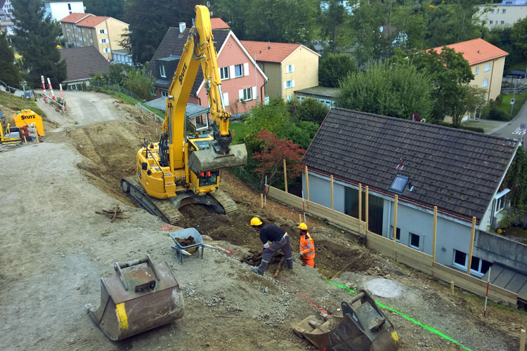 Erschliessung der St. Georgen-Strasse 167–183 in St. Gallen durch die STUTZ AG<br>