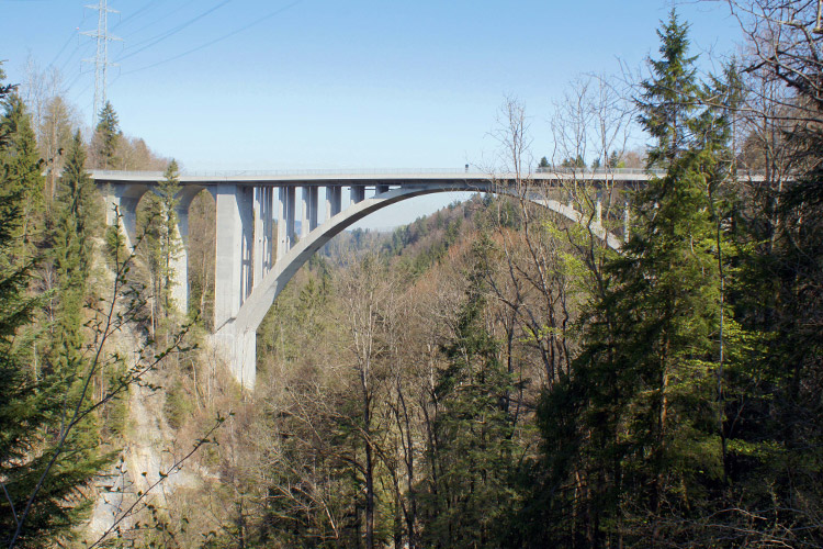 Instandsetzung Gmündertobelbrücke Stein – Teufen