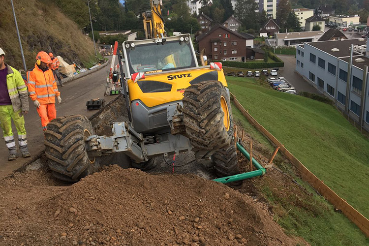 Stützriegel Oberplattenstrasse Lichtensteig